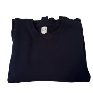 GAP Sueded Fleece Crew Sweatshirt, Tapestry Navy Blue, Mens XL, EUC